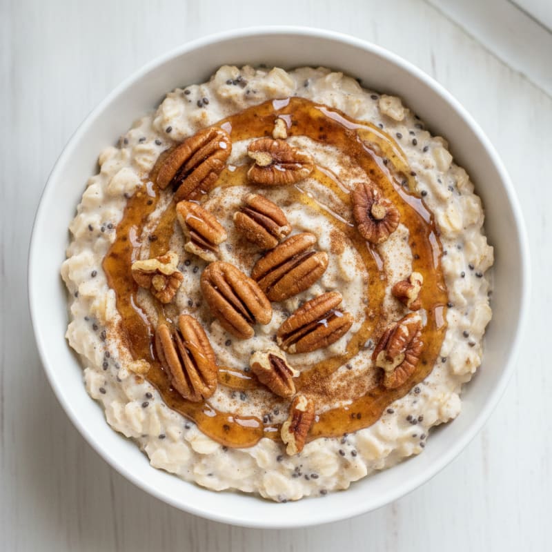 Maple Pecan Overnight Oats