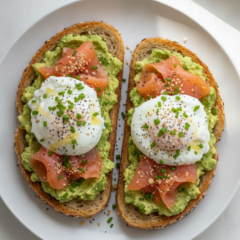 Avocado Toast with Everything Bagel Seasoning