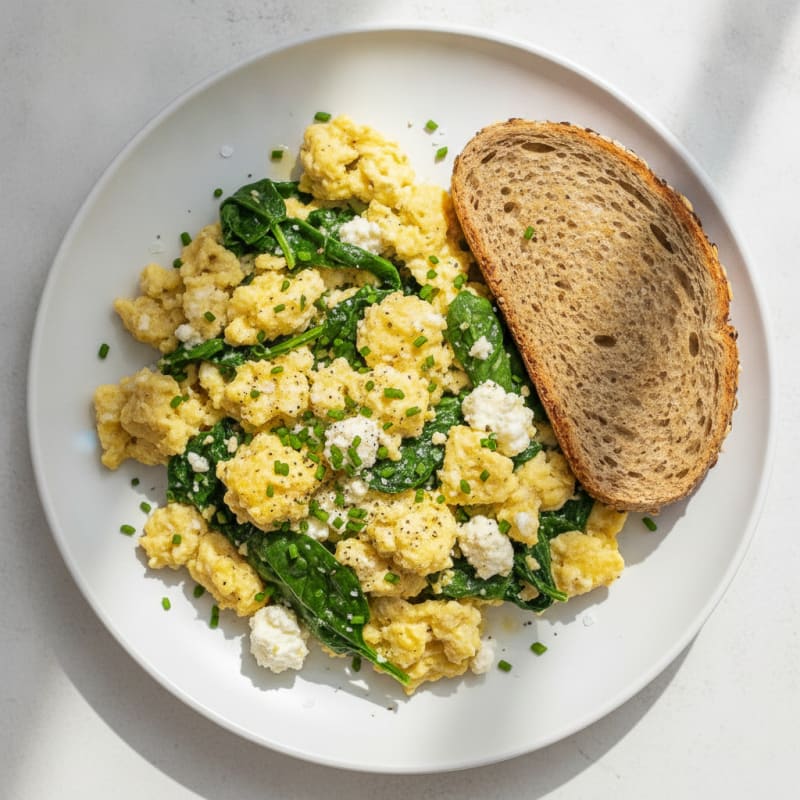 High-Protein Cottage Cheese Scramble