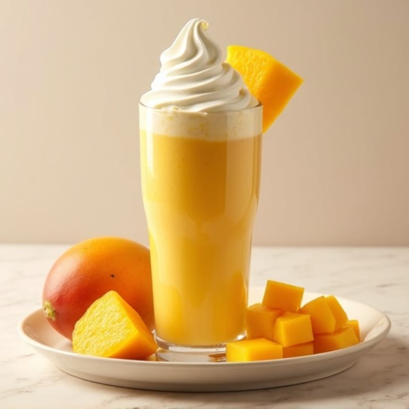 High-Protein Mango Ice Cream Smoothie