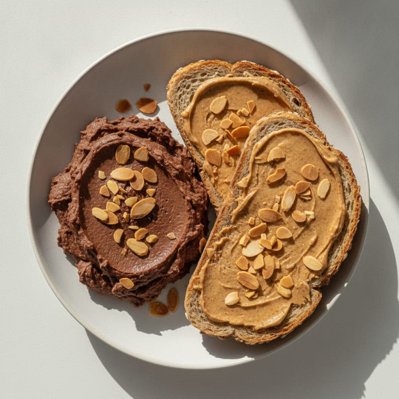 High-Protein Quark Chocolate Mousse with Toasted Almonds