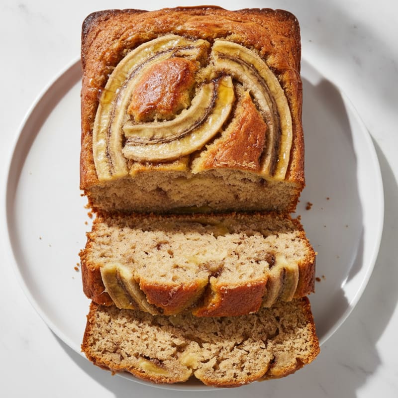 Protein-Packed Banana Bread with Honey Swirl