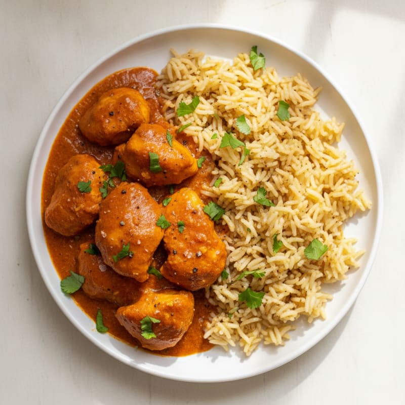 Spiced Butter Chicken with Basmati Rice
