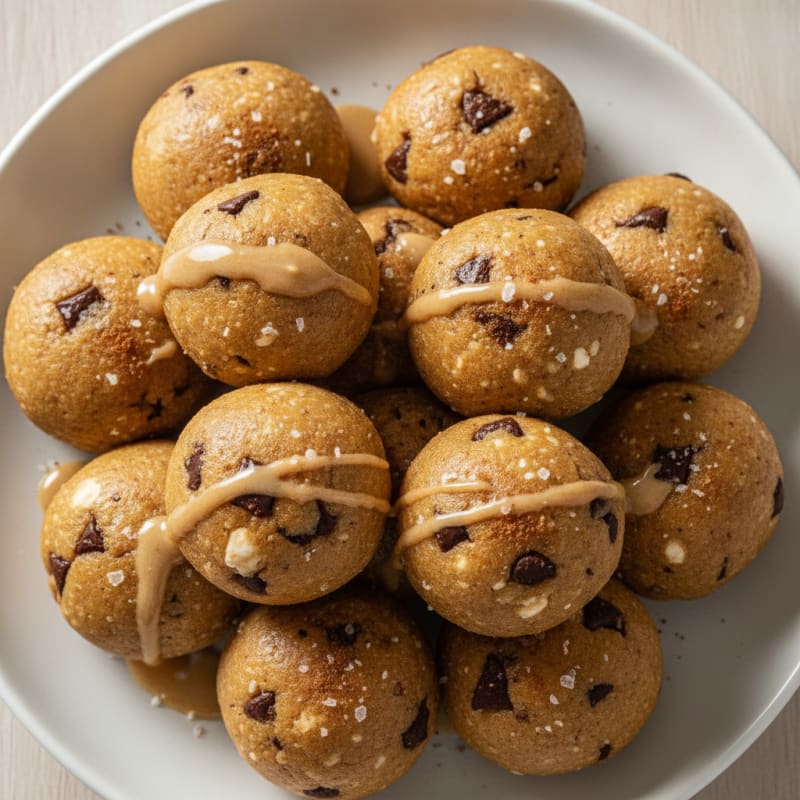 No-Bake Chocolate Chip Protein Cookie Dough Bites