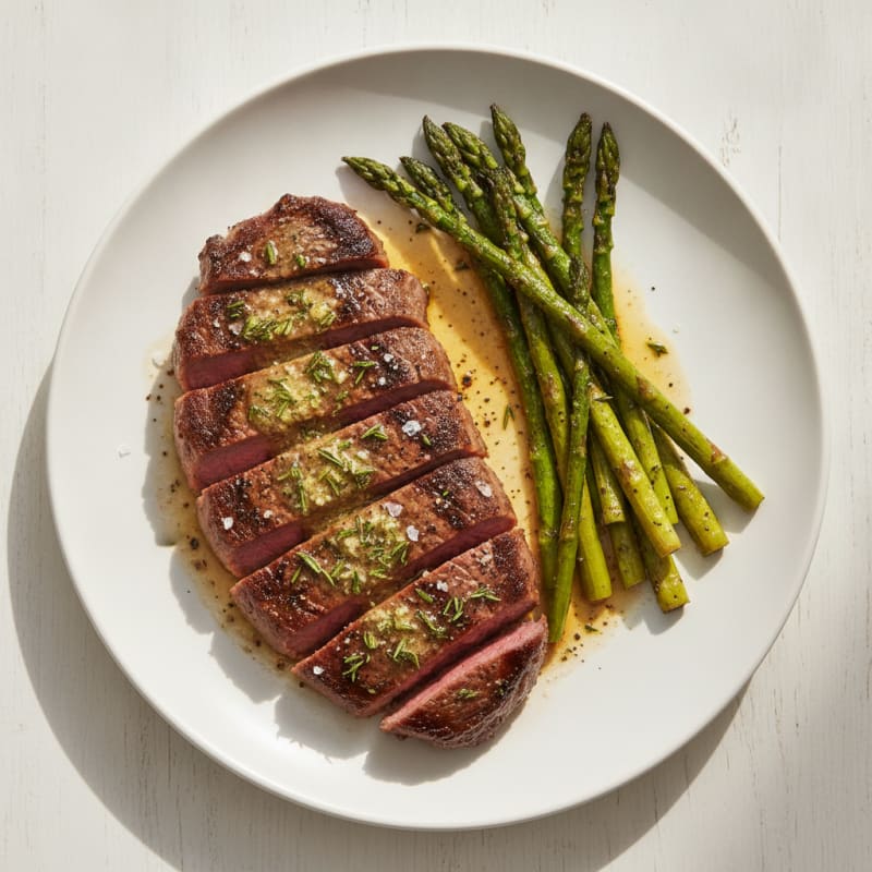 Garlic Herb Butter Pan-Seared Steak