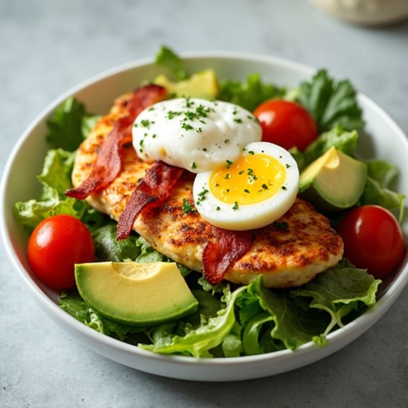 Crispy Turkey Bacon and Creamy Avocado Salad