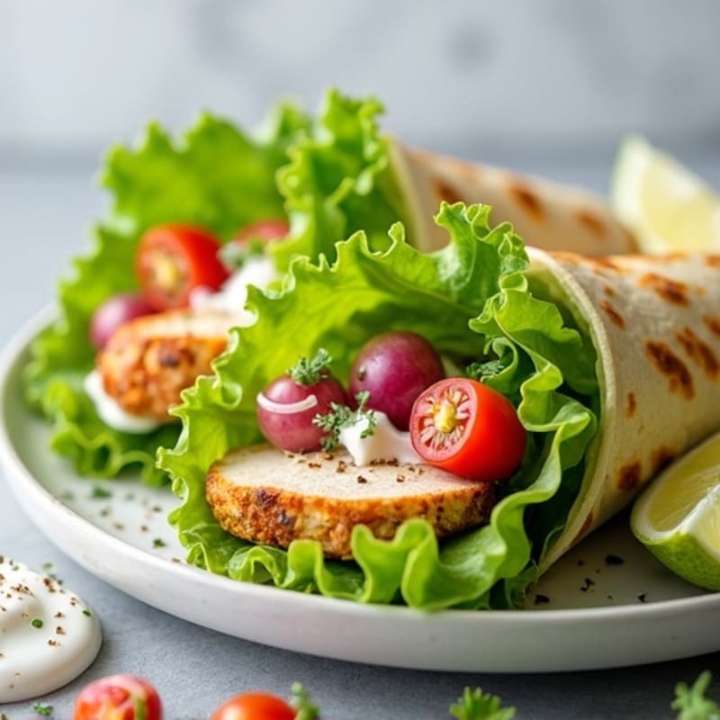 Creamy Avocado Turkey Lettuce Wrap