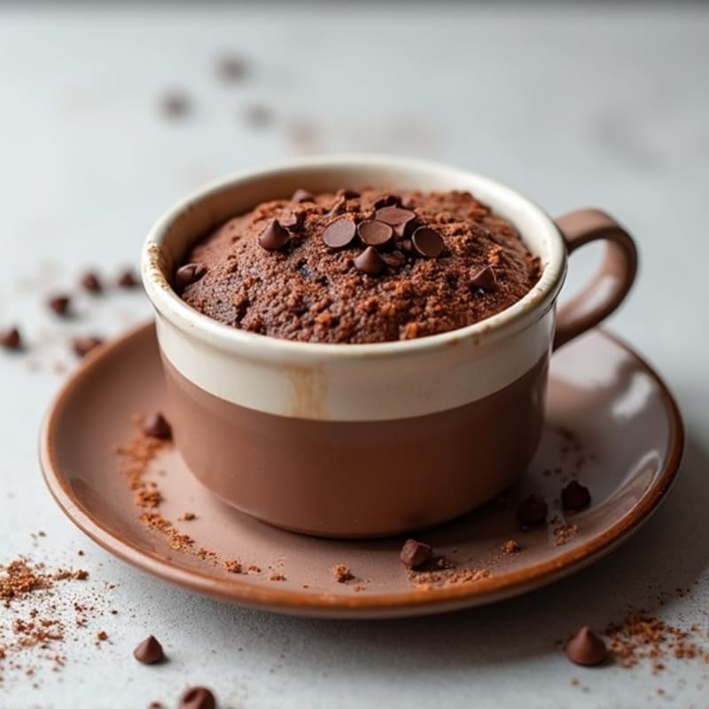 Healthy Chocolate Protein Mug Cake