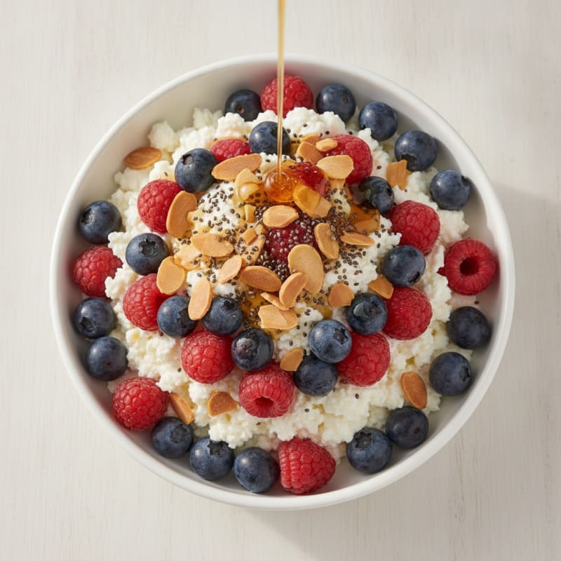 Cottage Cheese and Berry Protein Parfait