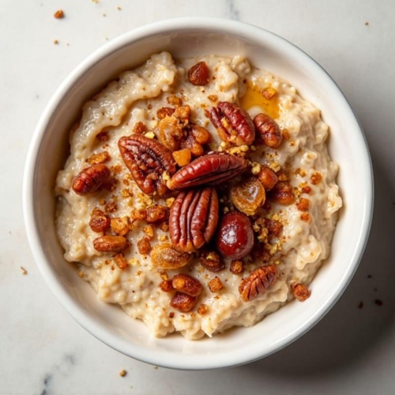 Creamy Spiced Date and Pecan Oatmeal