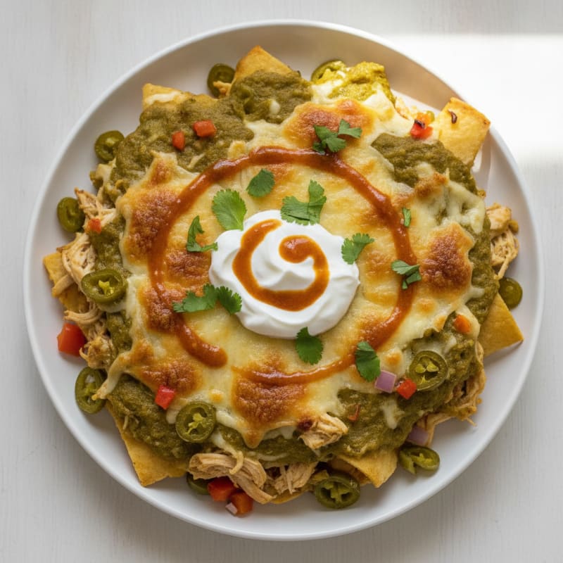 Chicken Enchilada Bake with Green Chiles