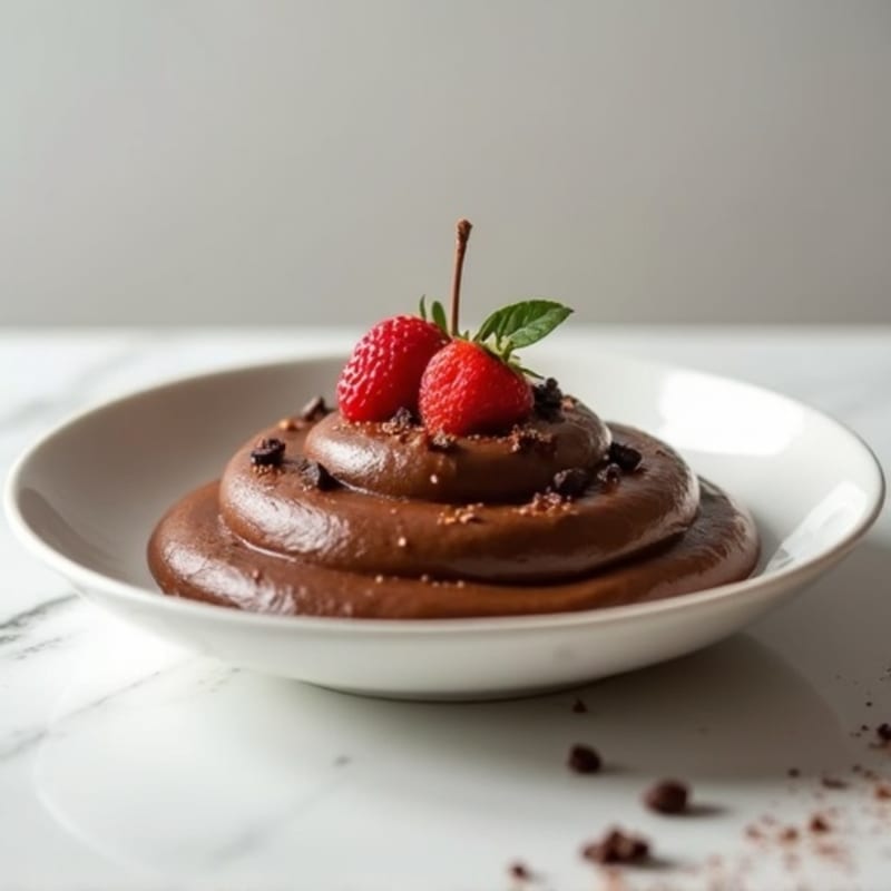 Silky Chocolate Protein Pudding with Greek Yogurt