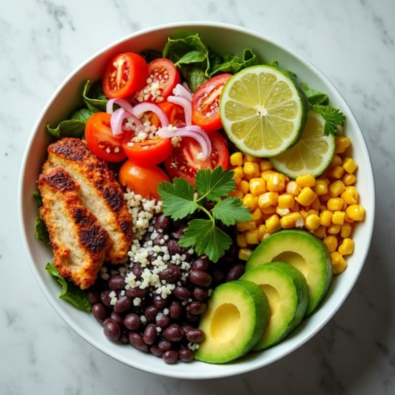 Fresh Lime-Cilantro Black Bean Burrito Bowl