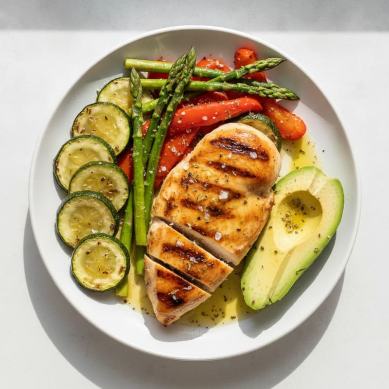 Grilled Chicken with Roasted Vegetables