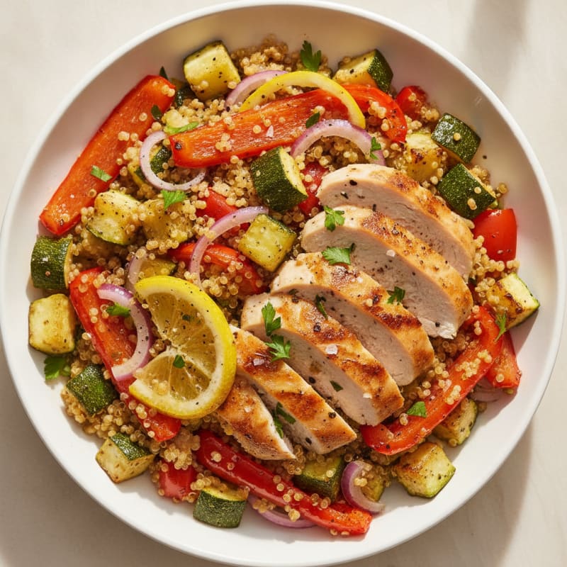 Roasted Vegetable and Quinoa Salad
