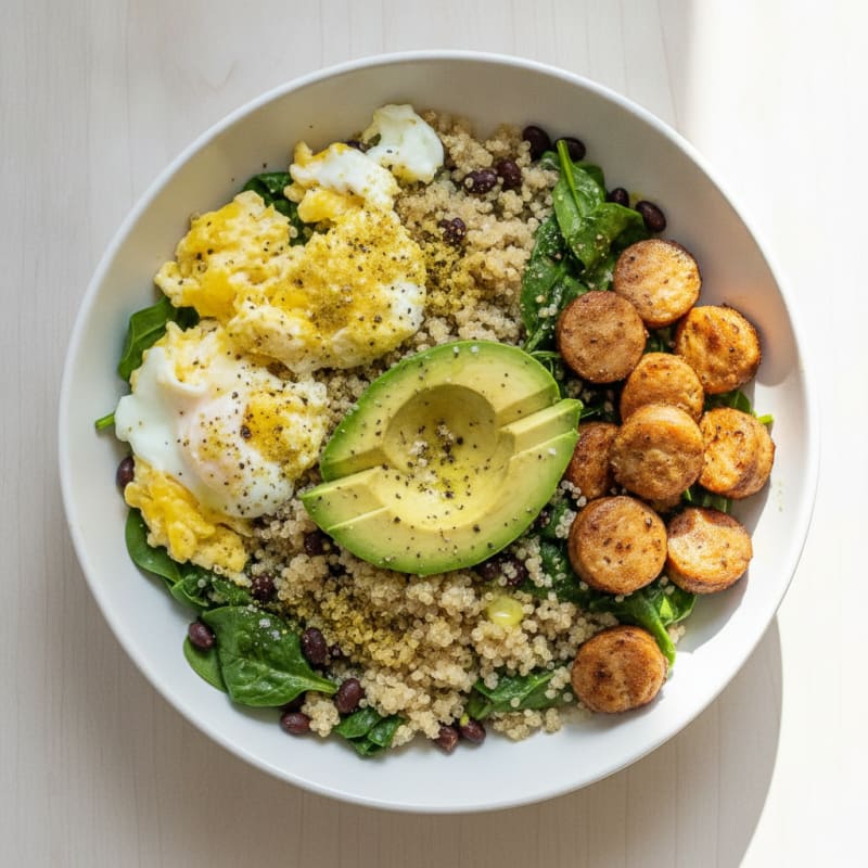 Hearty Egg and Quinoa Breakfast Bowl