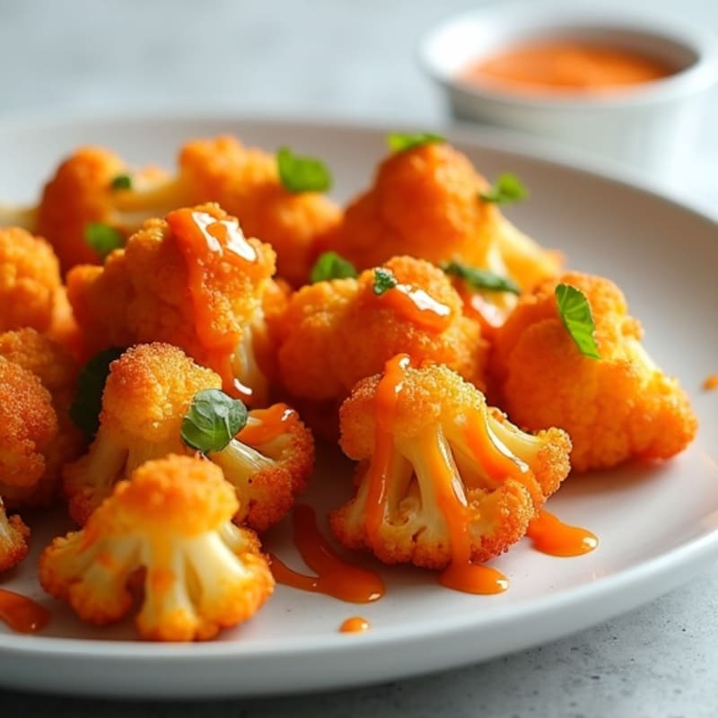 Crispy Baked Buffalo Cauliflower Bites