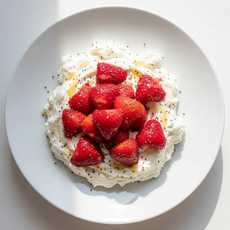 Silky Greek Yogurt Protein Mousse with Fresh Berries