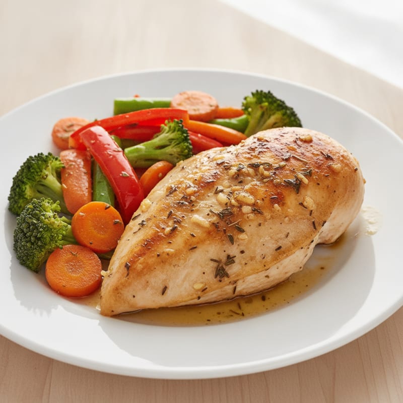 Garlic Herb Roasted Chicken with Vegetables