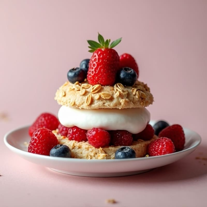 Protein-Packed Greek Yogurt Berry Shortcake