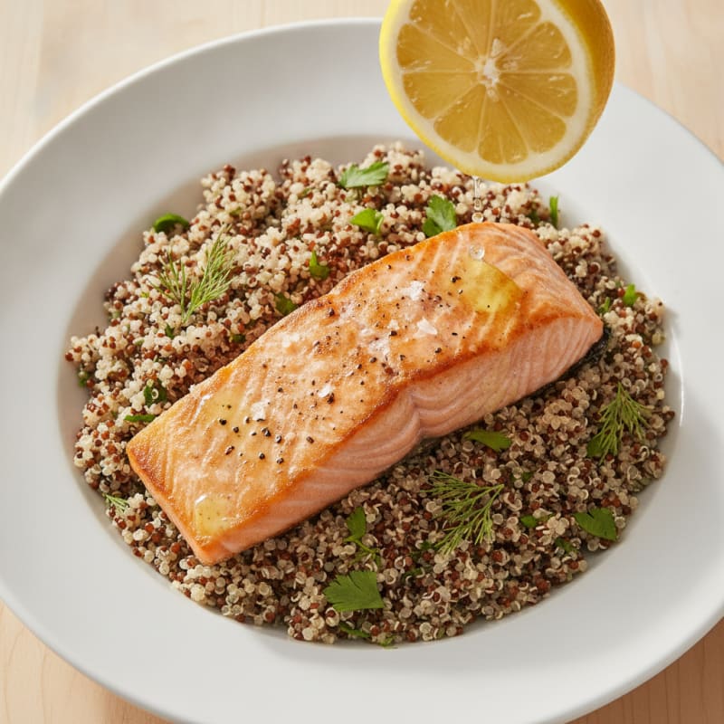 Seared Salmon Fillet with Quinoa