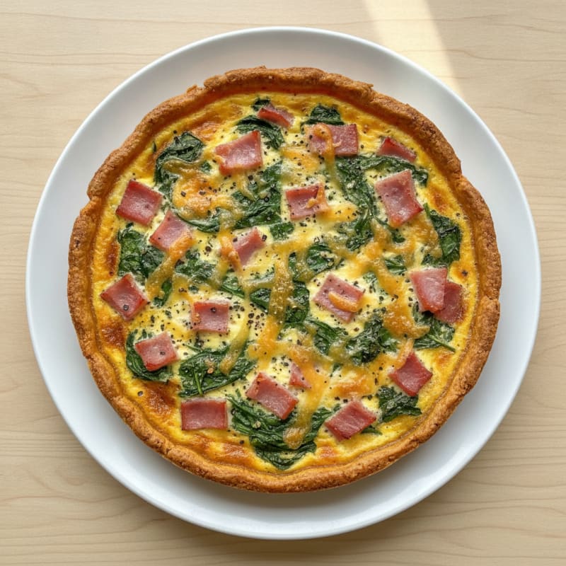 Savory Ham and Swiss Quiche