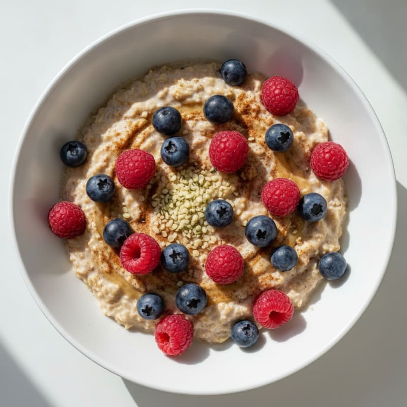 Overnight Oats with Berries and Nuts