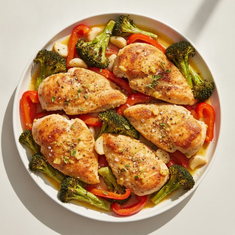 Sheet Pan Lemon Herb Chicken and Veggies