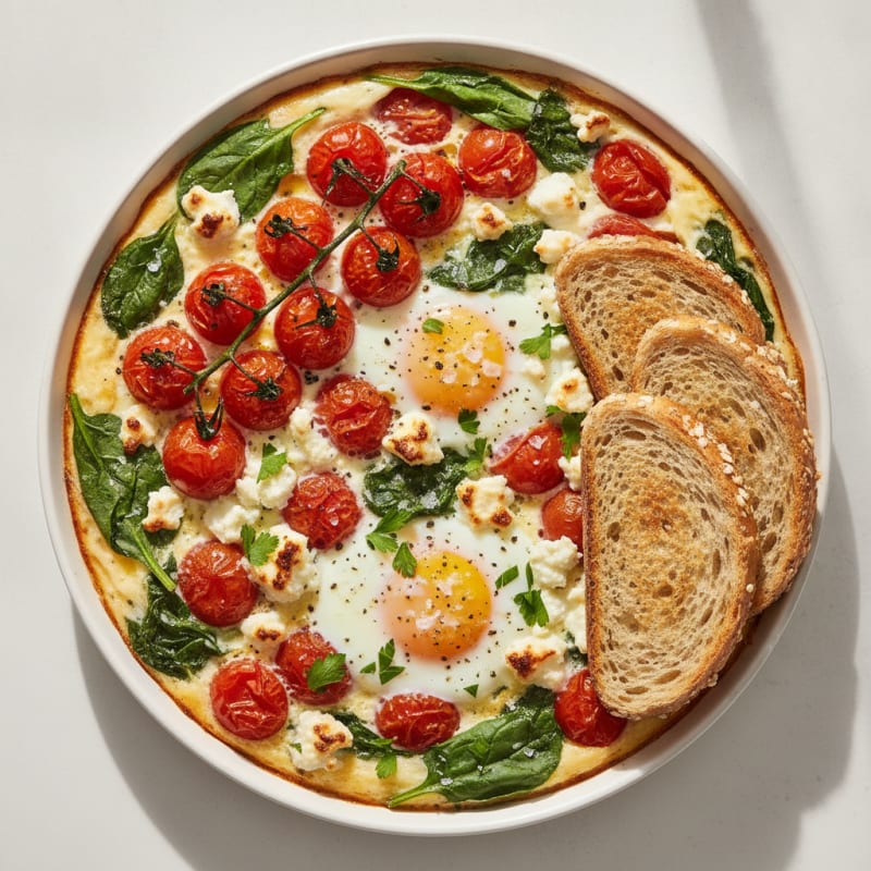 Baked Eggs with Roasted Tomatoes