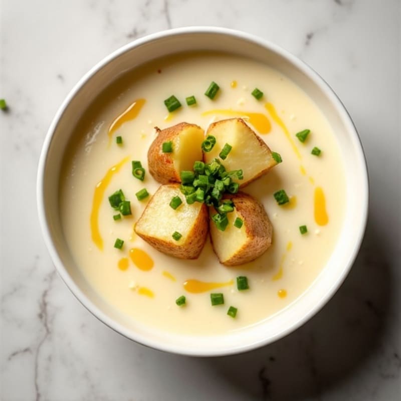 Creamy Healthy Baked Potato Soup