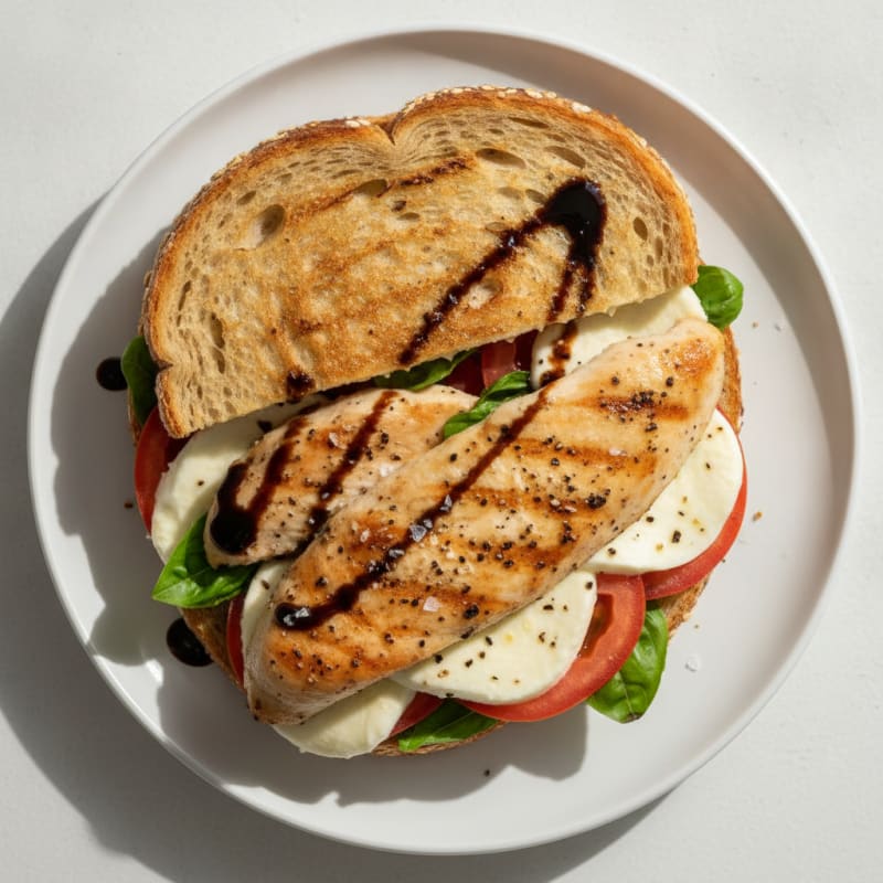 Grilled Caprese Chicken Sandwich