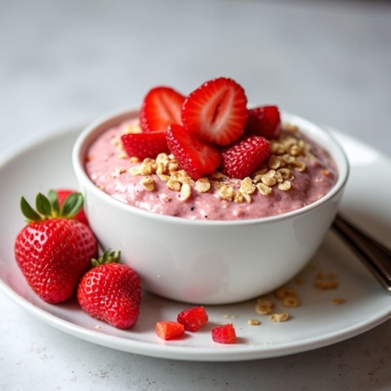 Strawberry Shortcake Overnight Oats