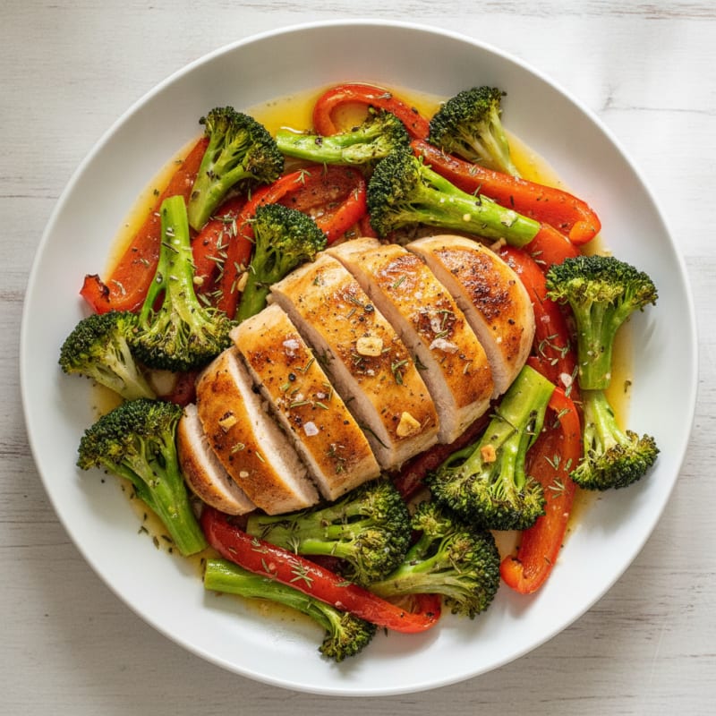 Lemon Herb Roasted Chicken and Veggies