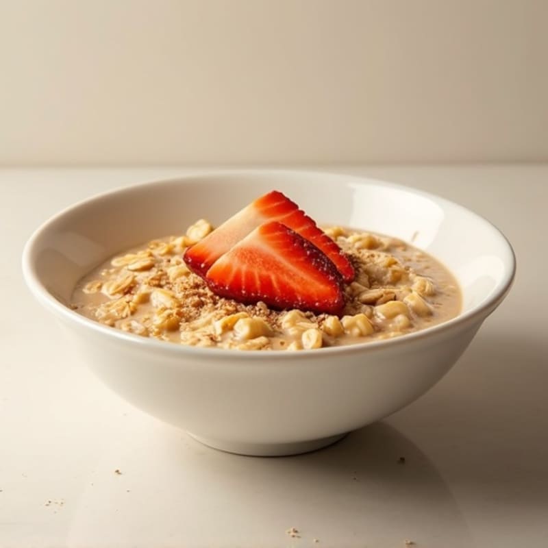 Creamy Vanilla-Cinnamon Protein Oatmeal Bowl
