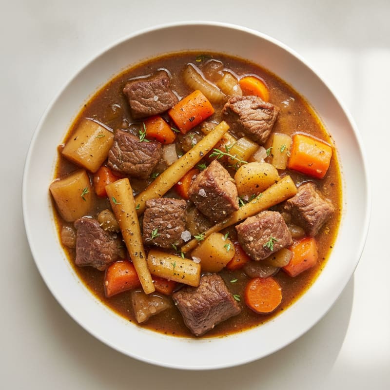 Hearty Beef and Root Vegetable Stew