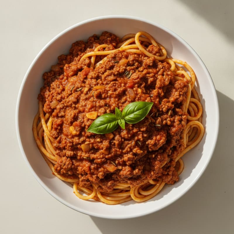 Classic Spaghetti with Rich Meat Sauce