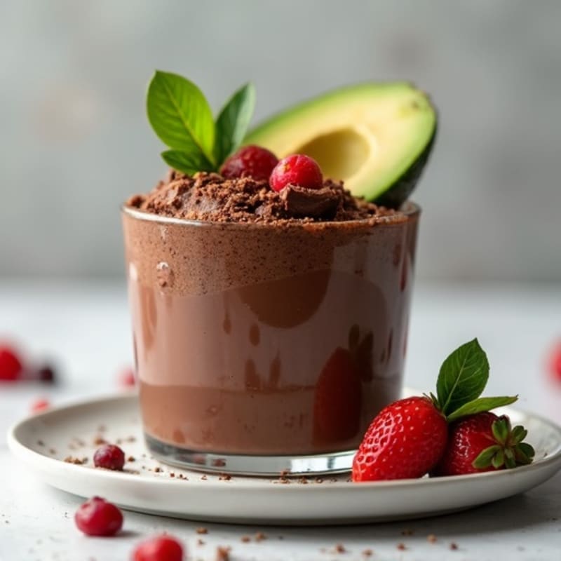 Silky Dark Chocolate Avocado Mousse
