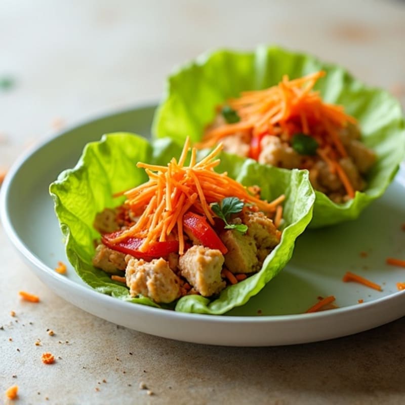Spicy Sriracha Tuna Lettuce Wrap