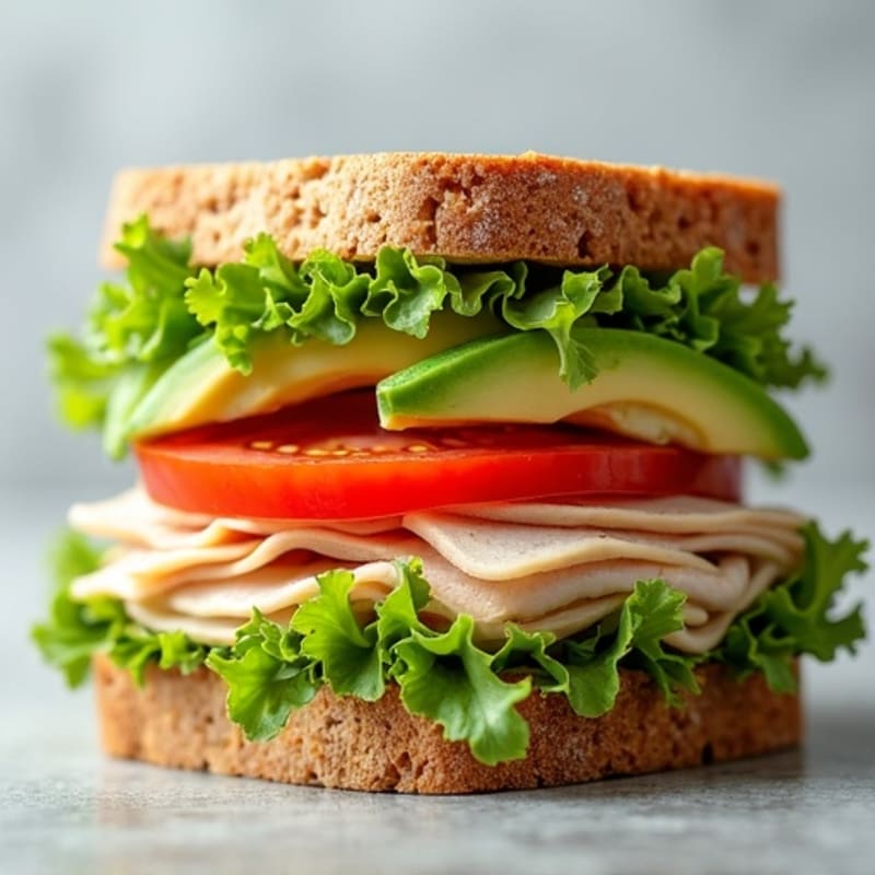 Stacked Turkey Club with Fresh Avocado