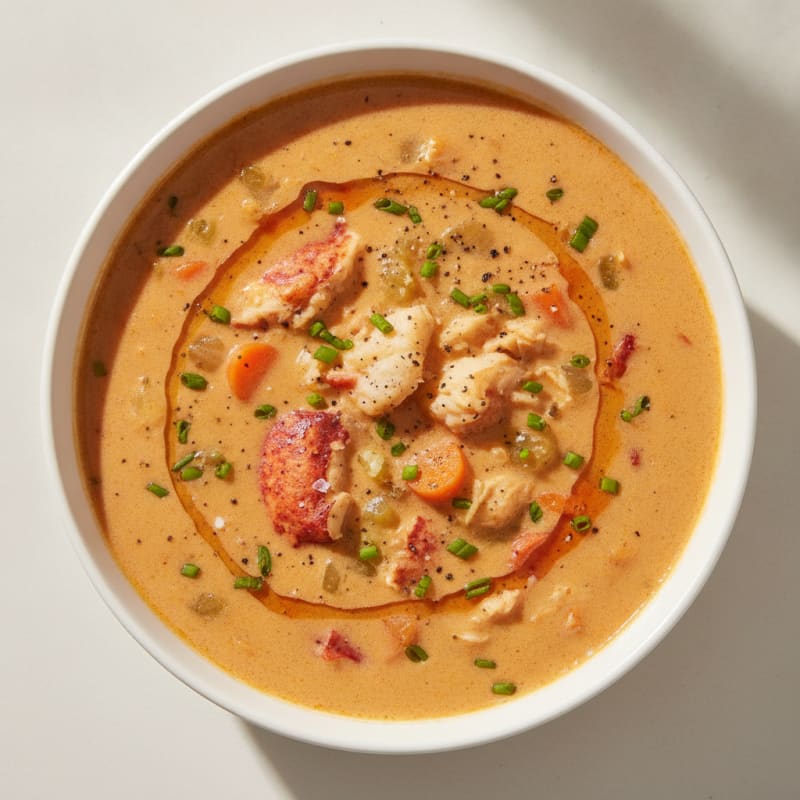 Rich Lobster Bisque with Sherry
