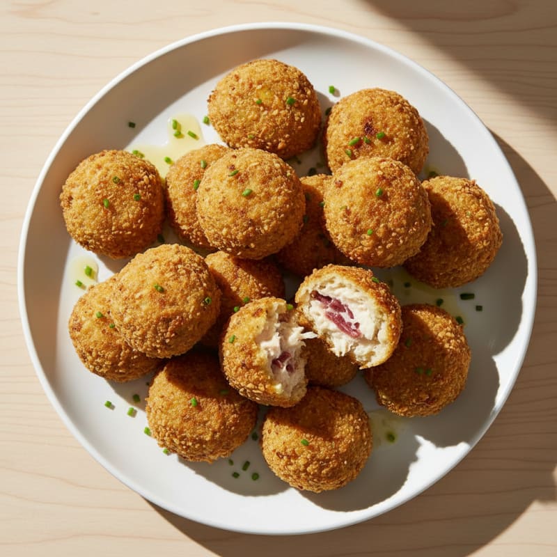 Crispy Pan-Seared Iberian Ham Croquettes
