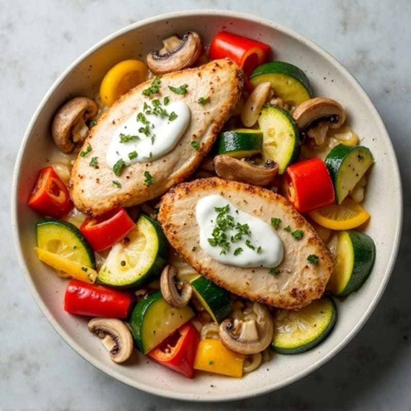 Creamy Chicken and Vegetable Skillet