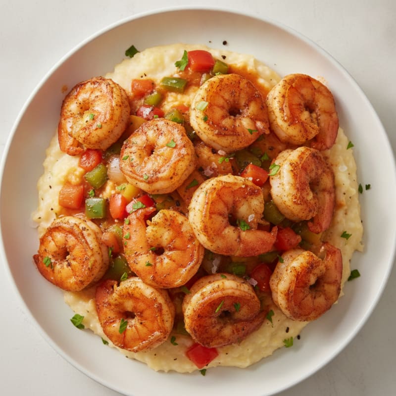 Cajun Shrimp and Grits