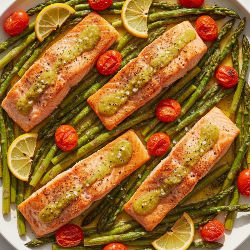 Sheet Pan Lemon Herb Salmon