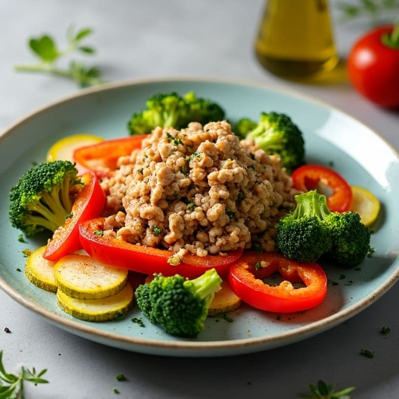 Lean Ground Turkey Skillet with Crispy Vegetables