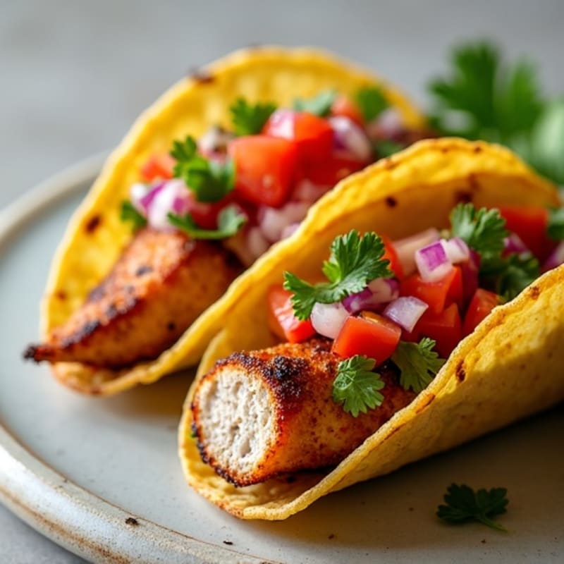 Crispy Slow-Cooked Pork Tacos with Fresh Pico de Gallo