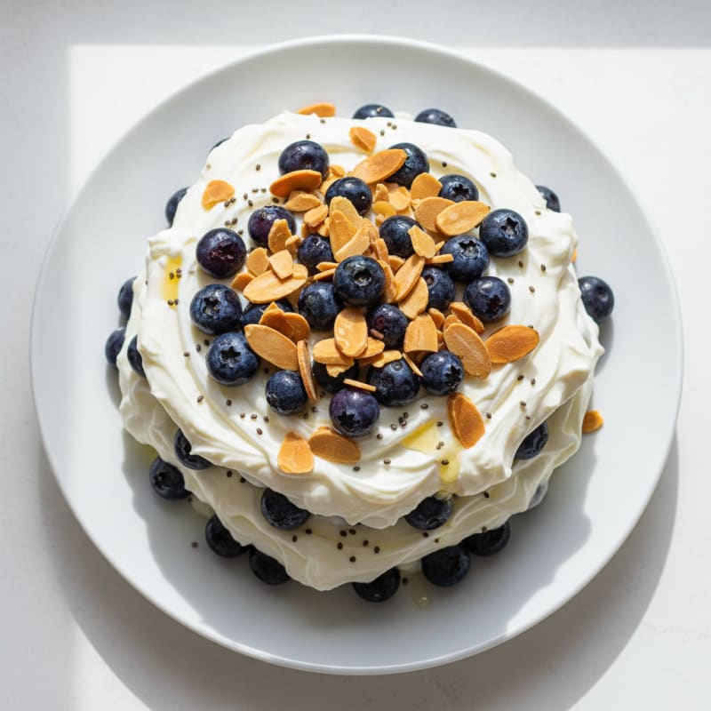 Creamy Greek Yogurt Protein Parfait with Berries and Almonds