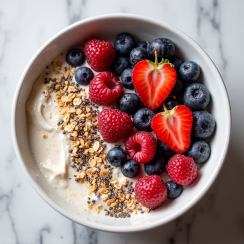 Vanilla-Berry Protein Overnight Oats
