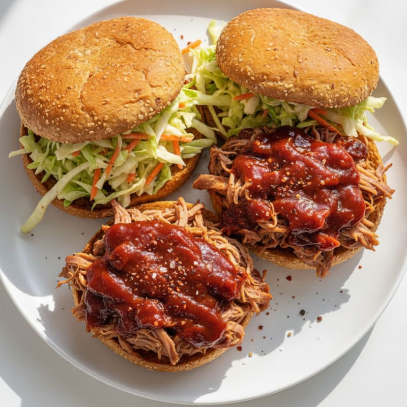 Slow-Cooked BBQ Pulled Pork Sandwiches