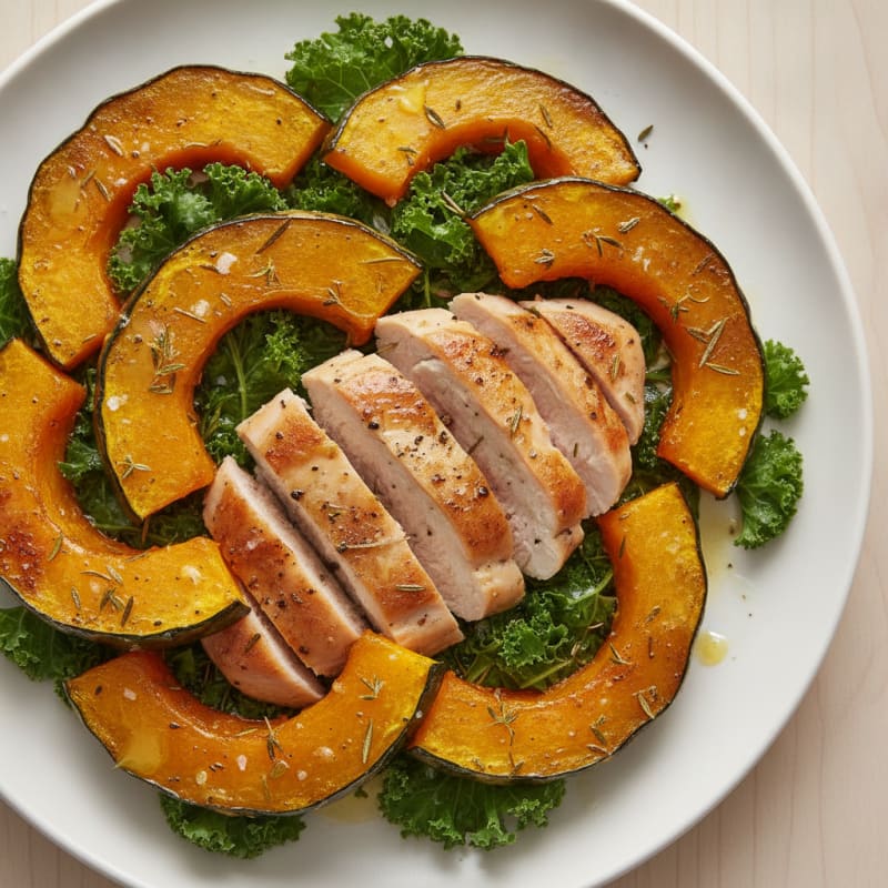 Roasted Kabocha Squash with Herbs